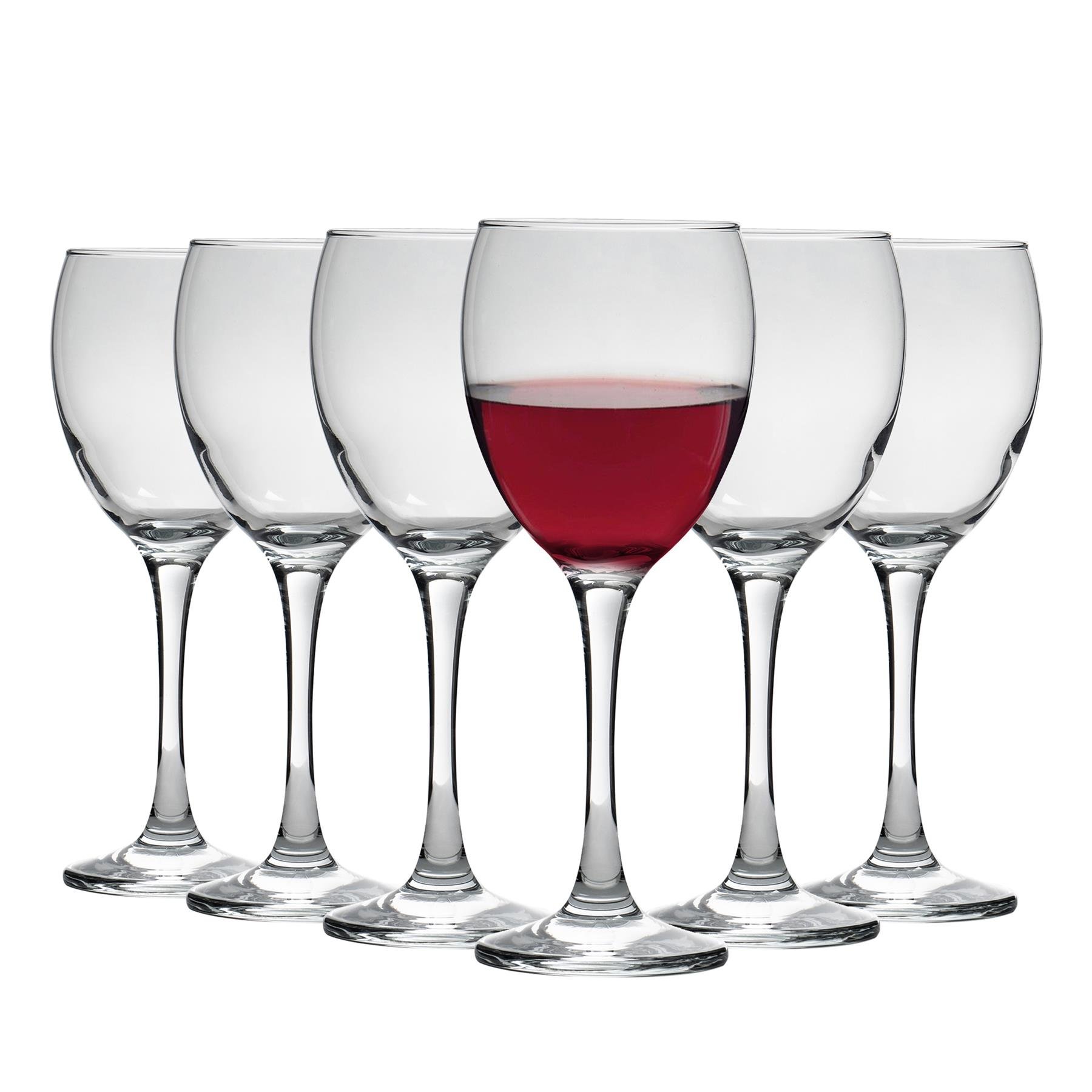 LAV Venue Red Wine Glasses -  Clear - Pack of 6
