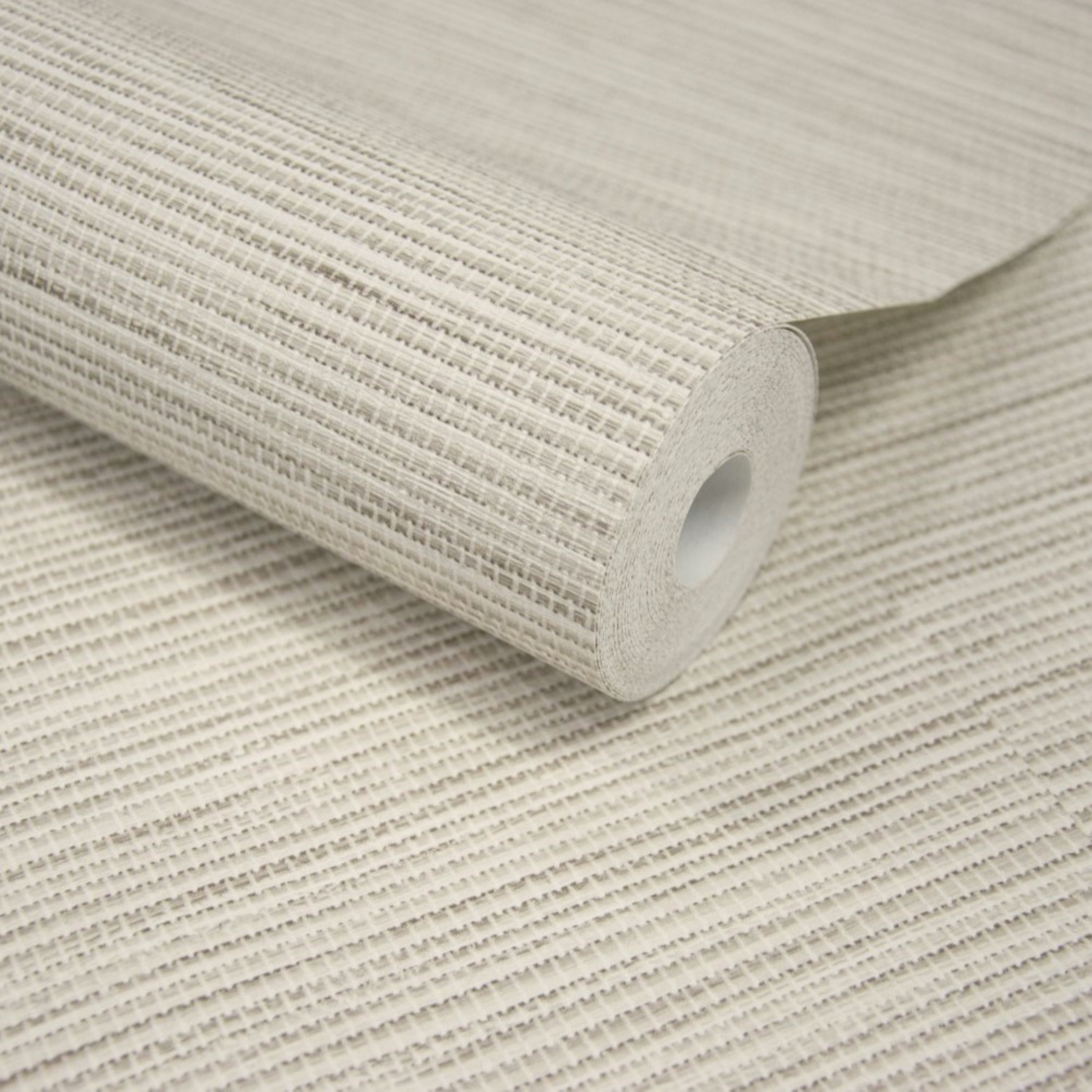 Grandeco Java Grasscloth Weave Textured Wallpaper - Natural Light