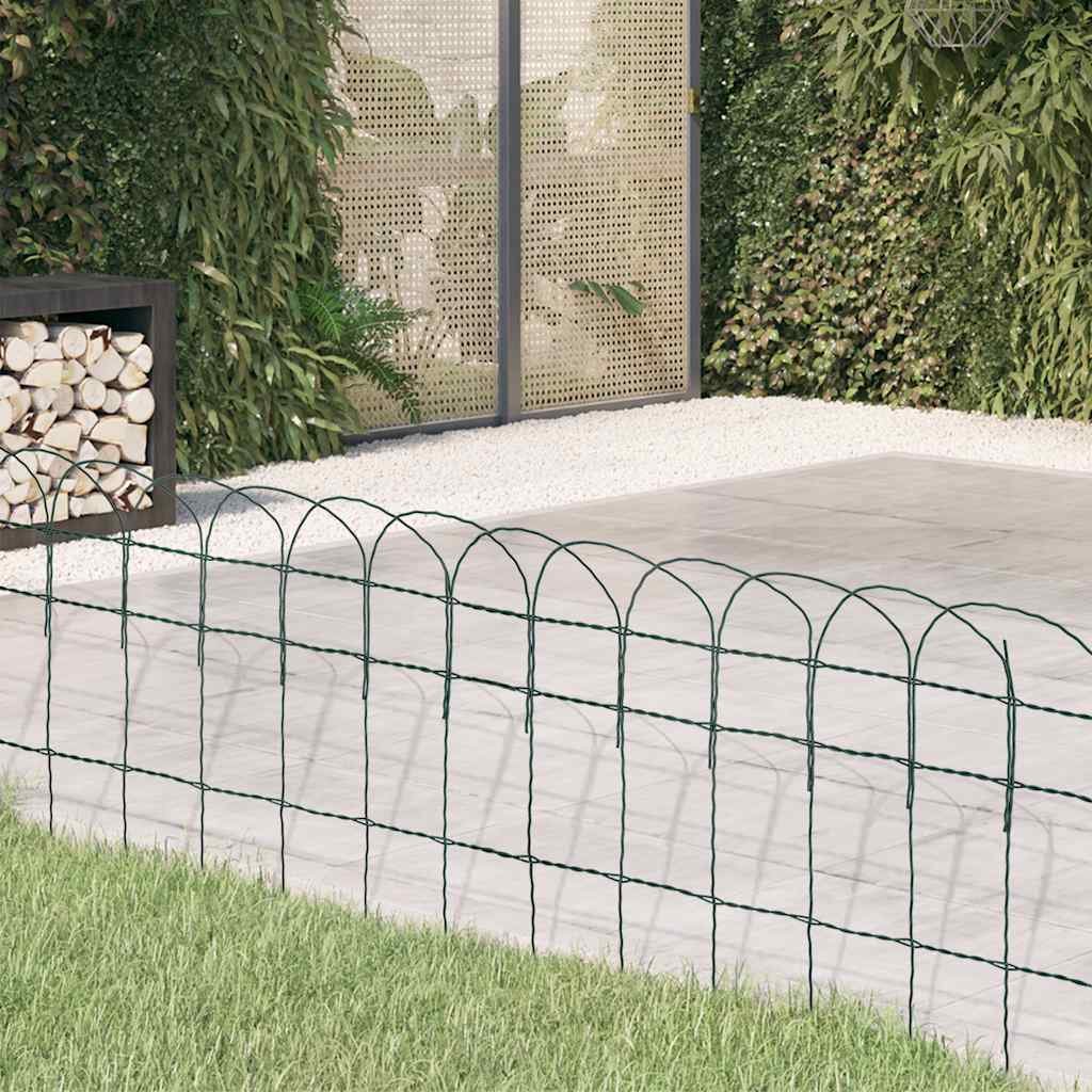 Walplus Garden Border Fence - Green - 25 x 0.4 cm