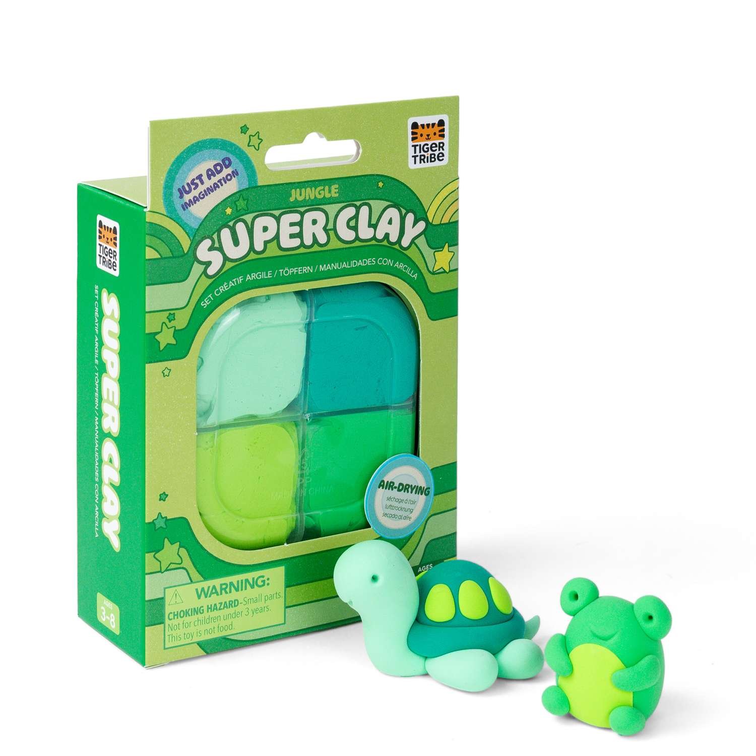 Tiger Tribe Super Clay Jungle Green  - 4 Years +