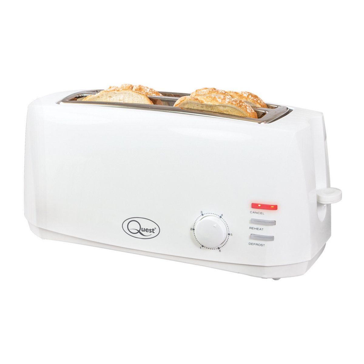 Quest 4 Slice Toaster - White