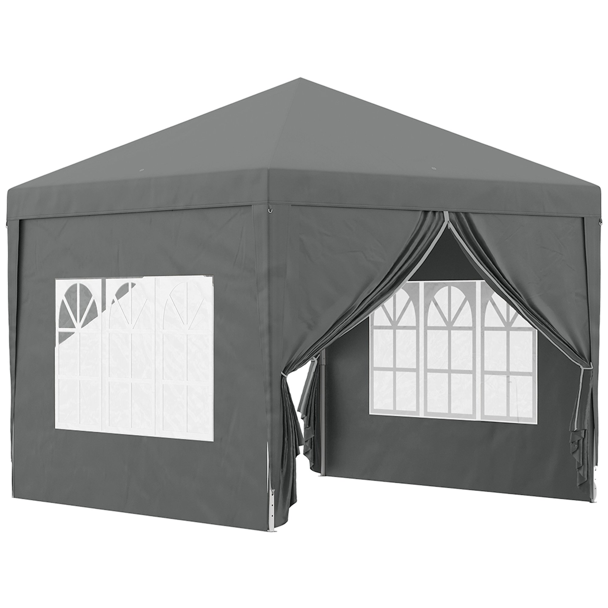 Outsunny Water Resistant Pop Up Gazebo - Grey
