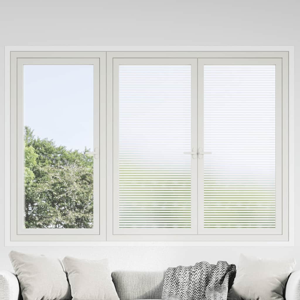Walplus PVC Window Film Frosted Stripes Design - 90 x 10000 cm