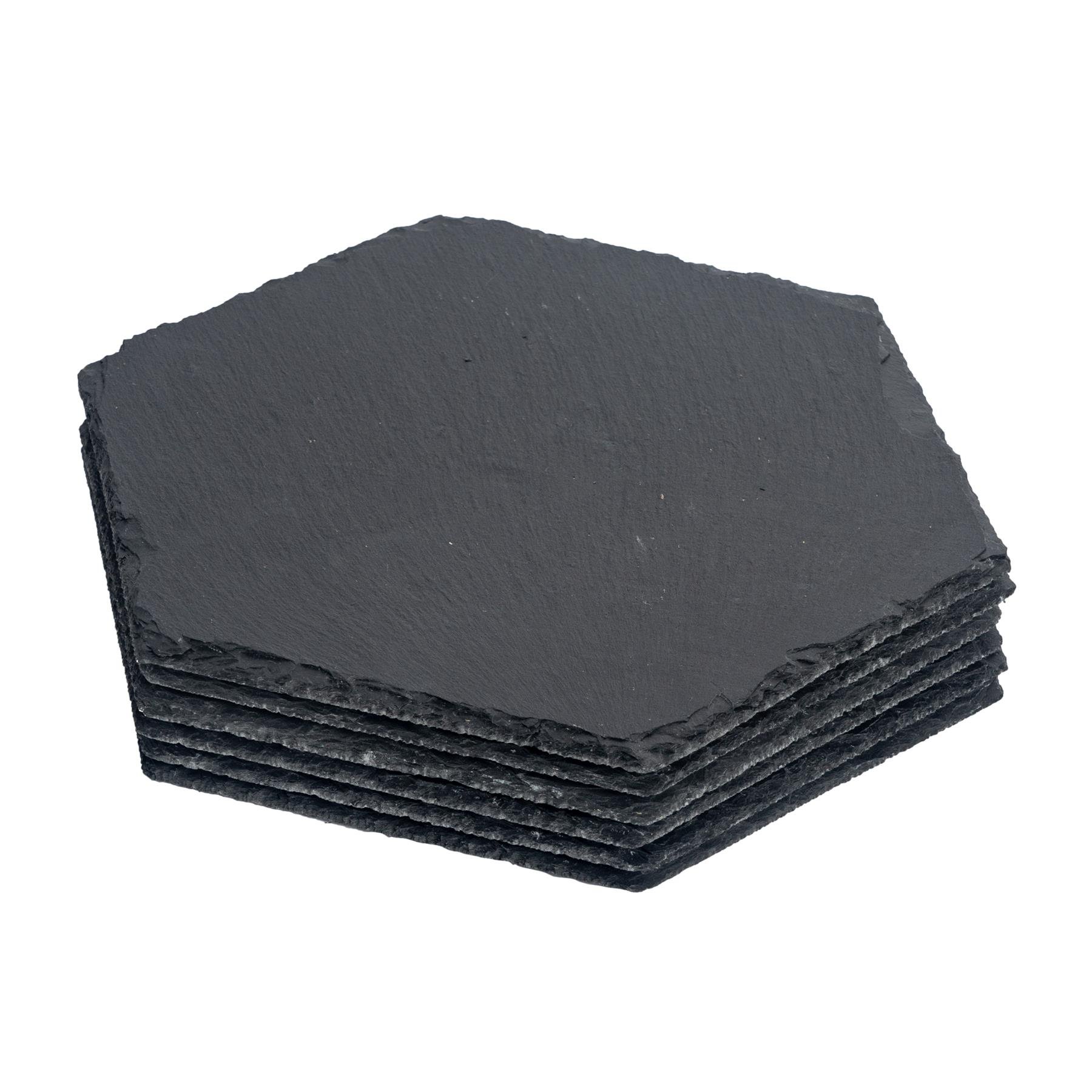 Argon Tableware Hexagon Slate Placemats - Pack of 6