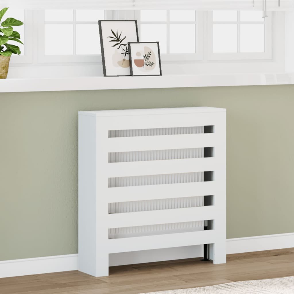 Walplus Engineered Wood Radiator Cover - White - 78 x 20 x 82 cm