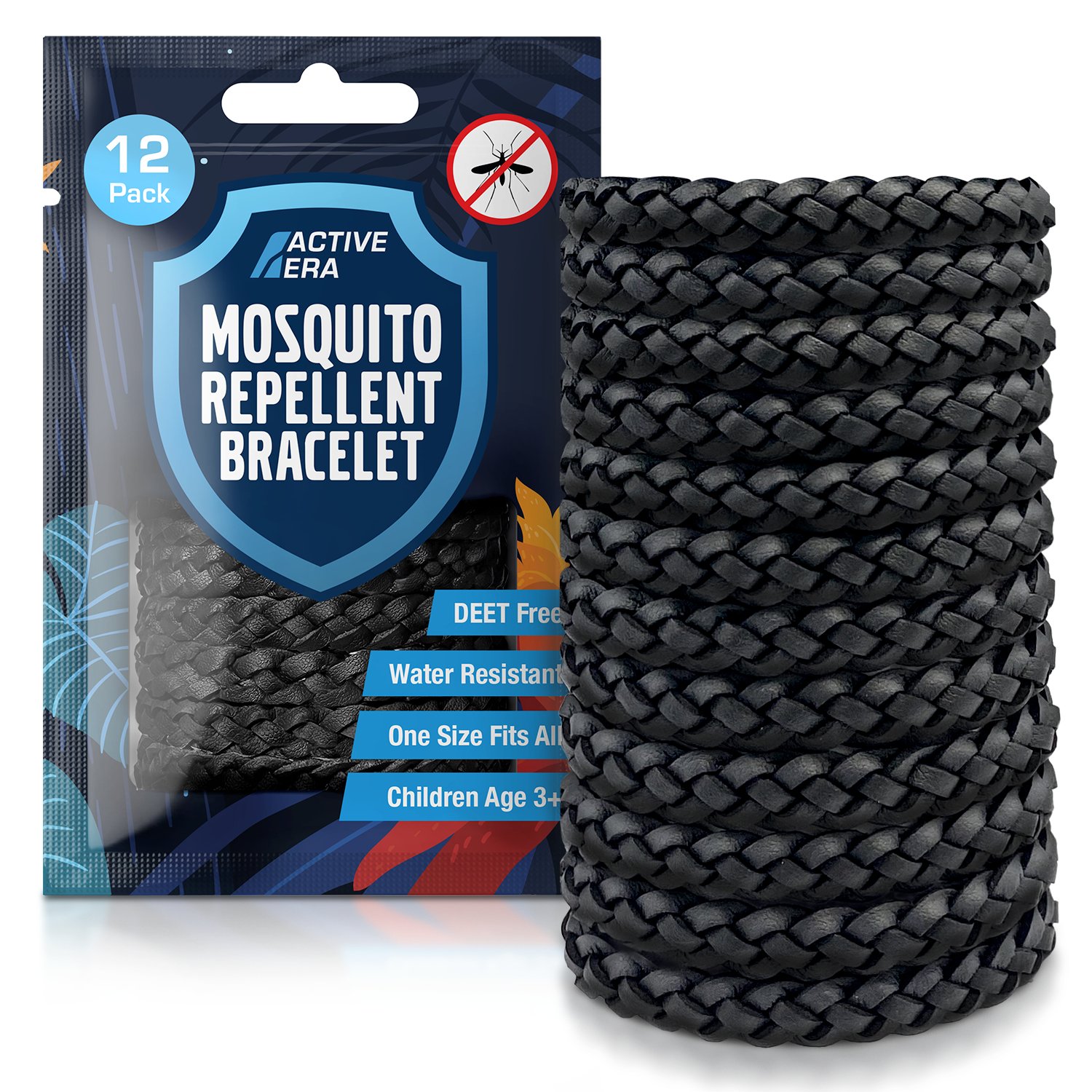 Active Era Mosquito Repellent Bands - Black