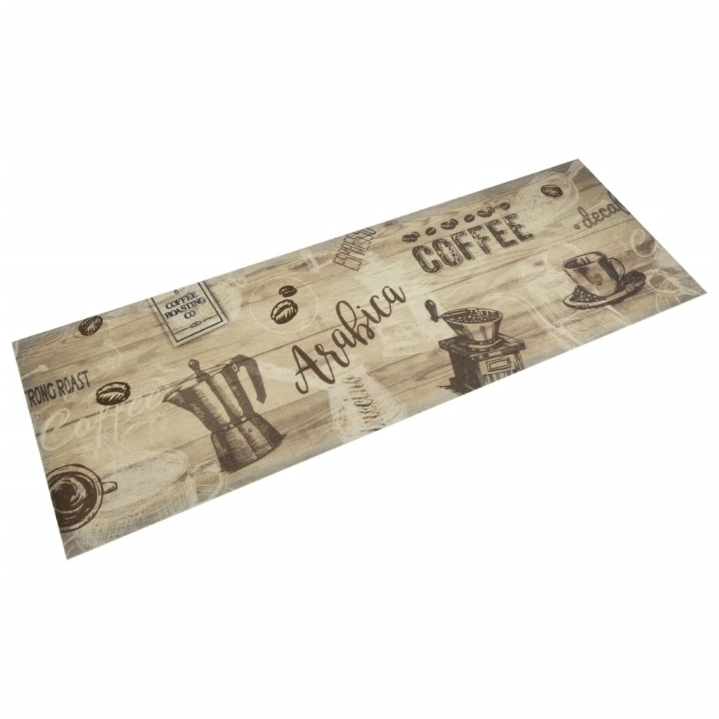 Walplus Coffee Brown Kitchen Rug - Brown - 180 x 60 cm