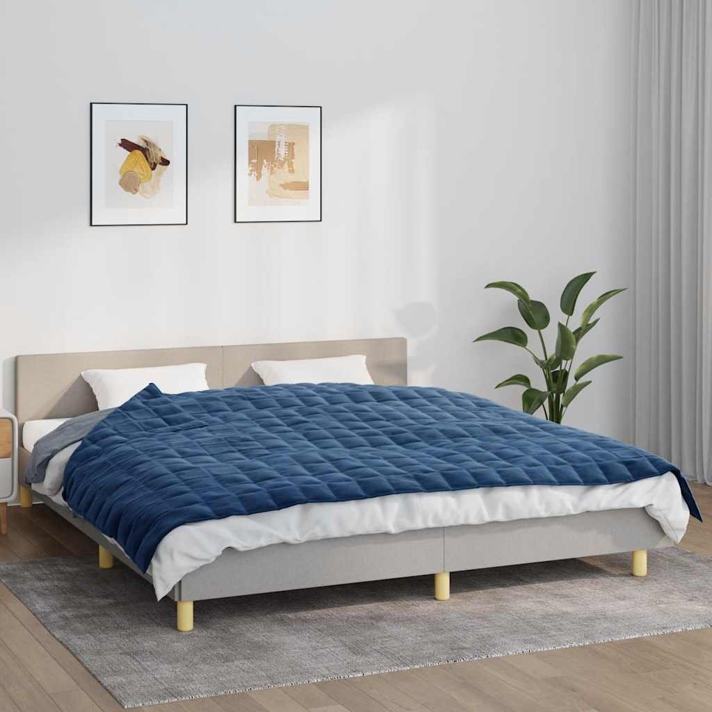 Walplus 11 kg Polyester Weighted Blanket - Blue - 155 x 220 cm