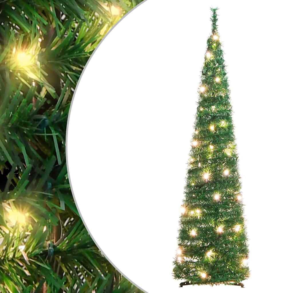 Walplus 50 LED Lights Artificial Christmas Tree - Green - 120 cm