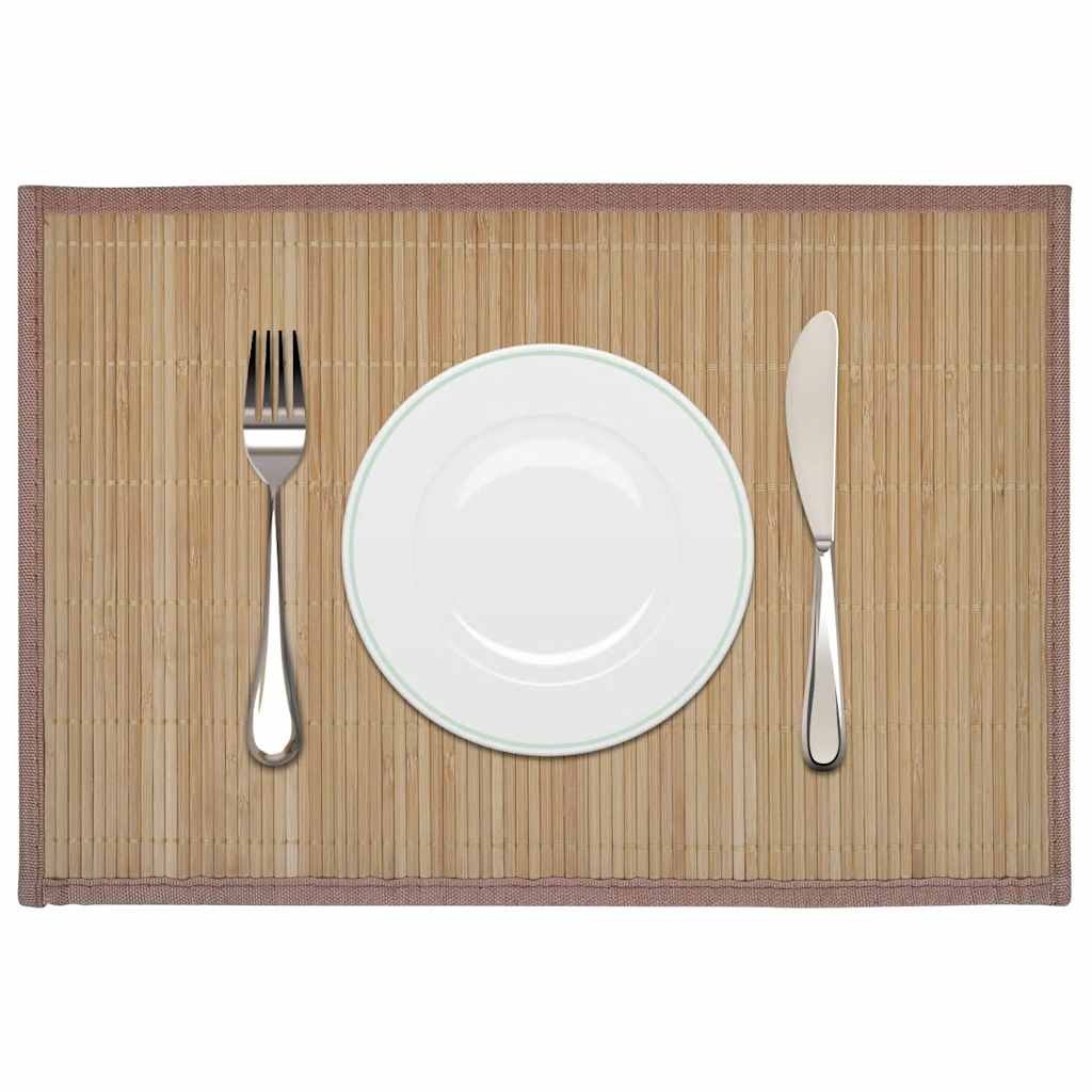 Walplus Bamboo Placemats - Brown - 30 x 45 cm