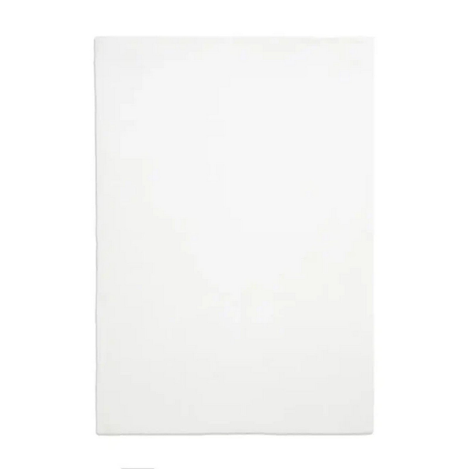 Mega Flooring White Modern Plain Rug - 80 x 150cm