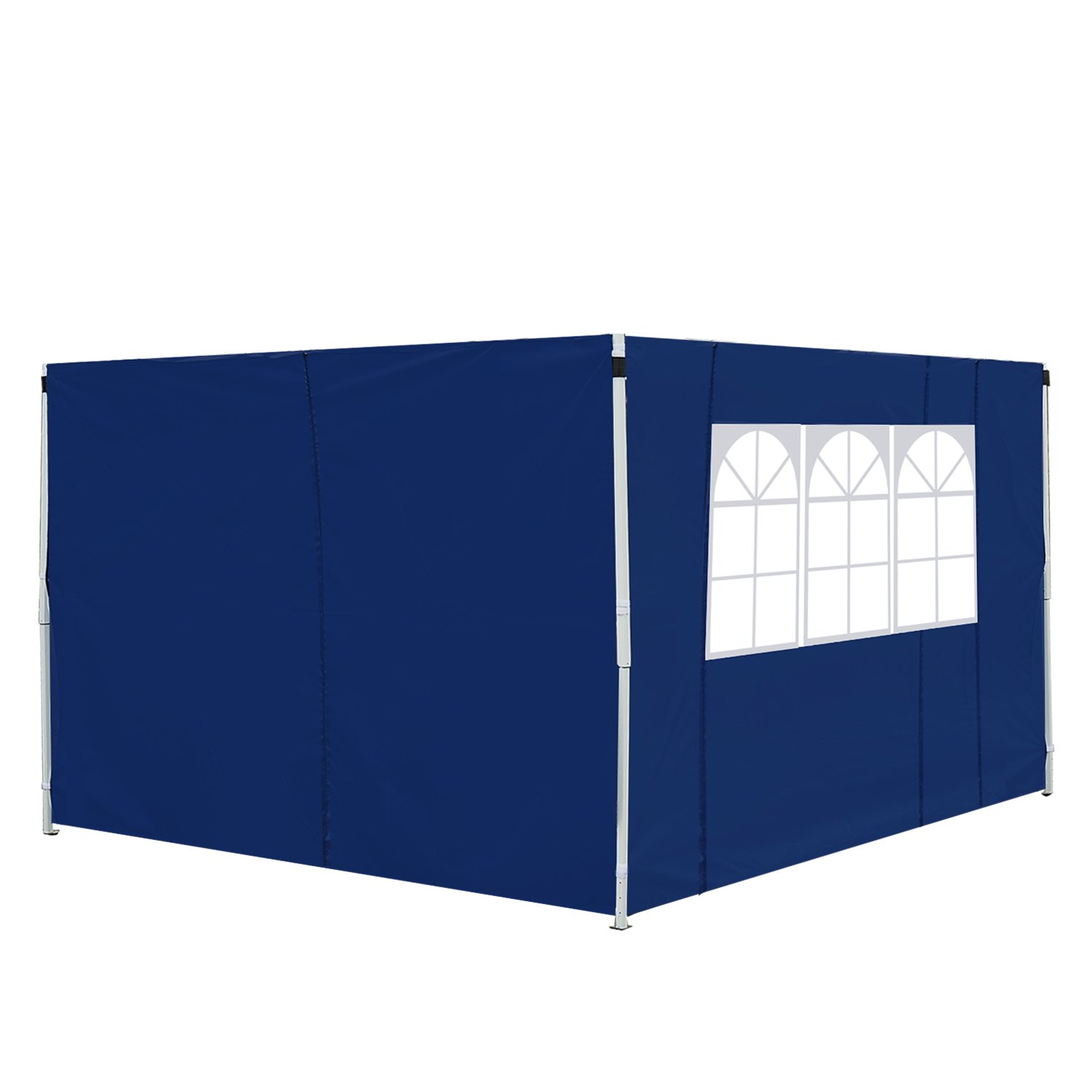 Outsunny Gazebo Replaceable Exchangeable Side Panel With Window - Blue