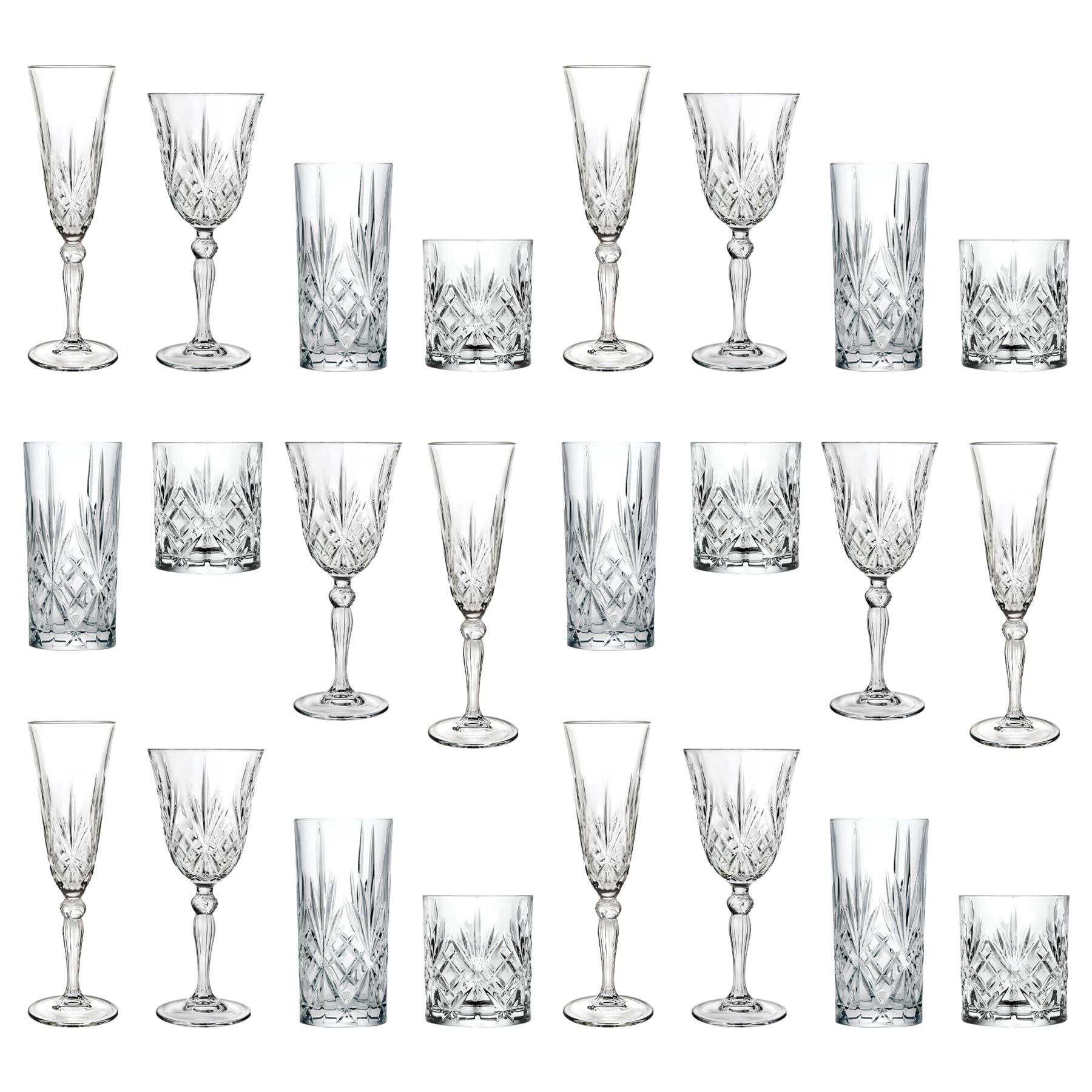 RCR Crystal 24 Piece Melodia Glassware Set