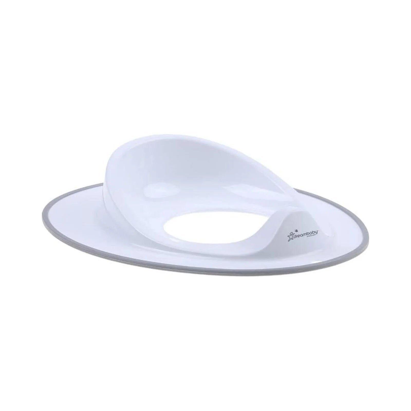 Dreambaby Toilet Training Seat with Grey Trim - White