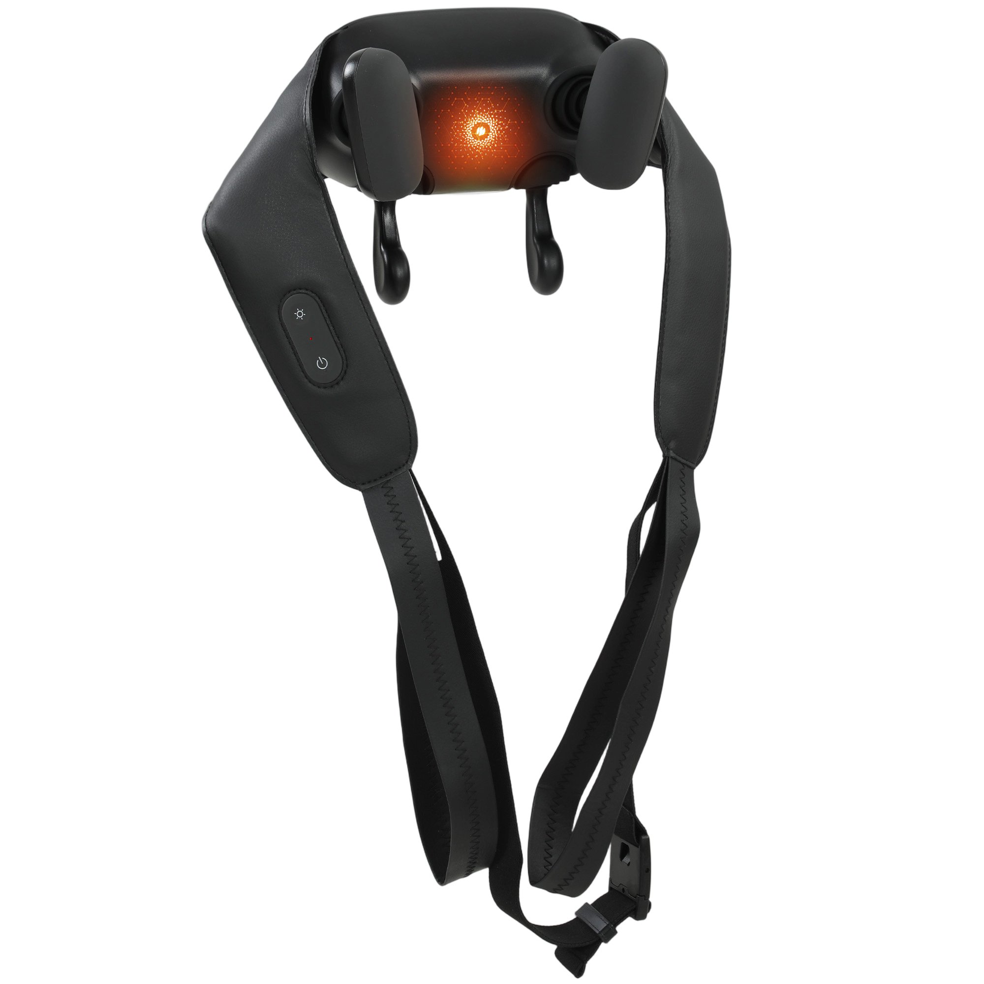 HOMCOM Cordless 4D Shiatsu Heated Neck and Shoulder Massager – Black