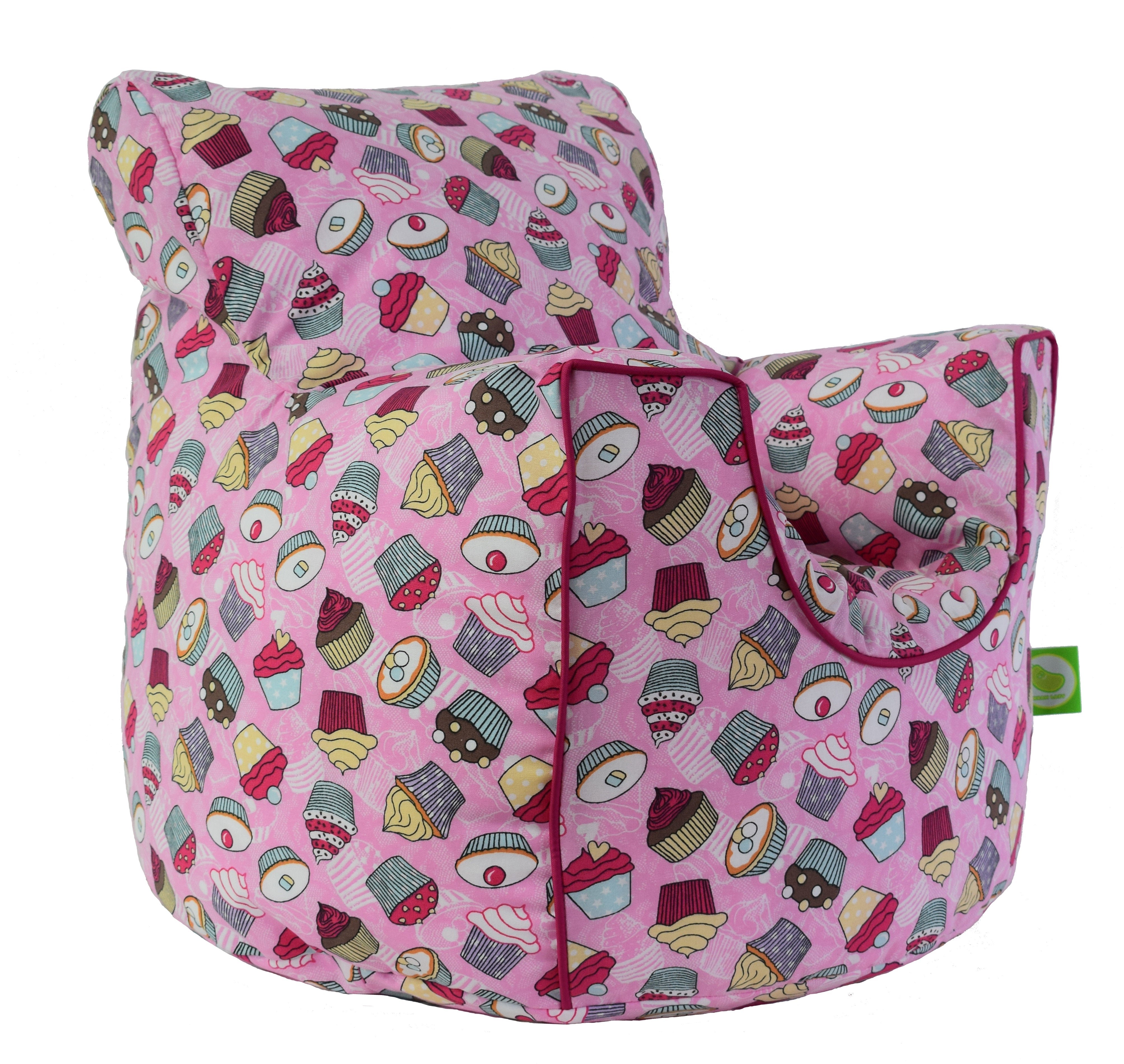 Bean Lazy Cupcake Cotton Bean Bag Armchair Child Teen Size Pink