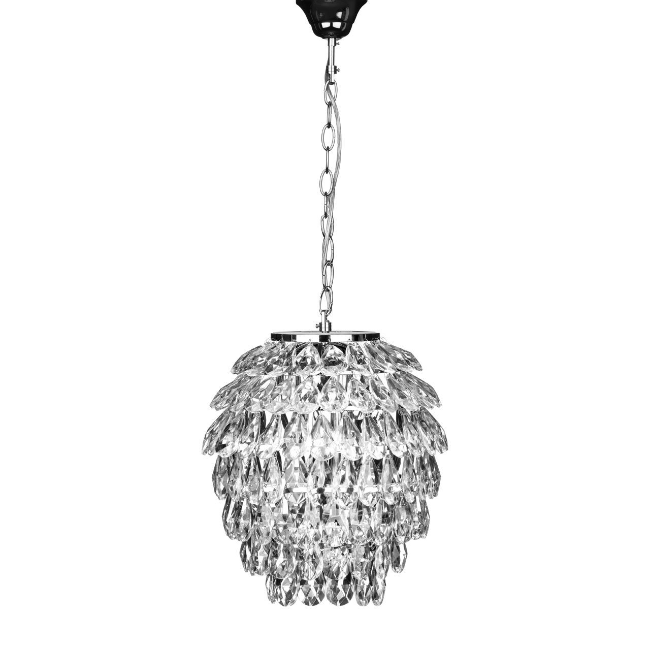 Orsina Fallon Crystal Pendant Light - Silver