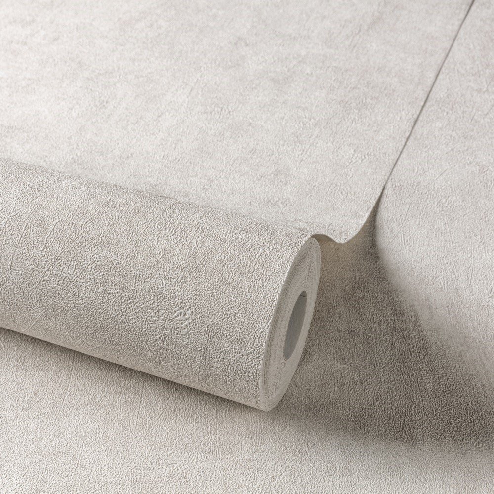 Grandeco Annabella Distressed Plaster Textured Wallpaper - Cream