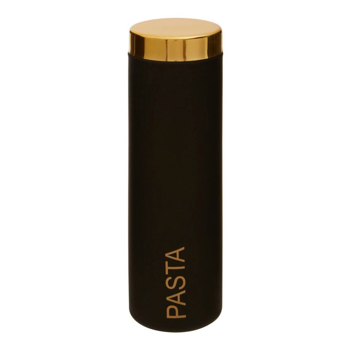 Orsina Liberty Enamel Pasta Canister With Lid – Black and Gold