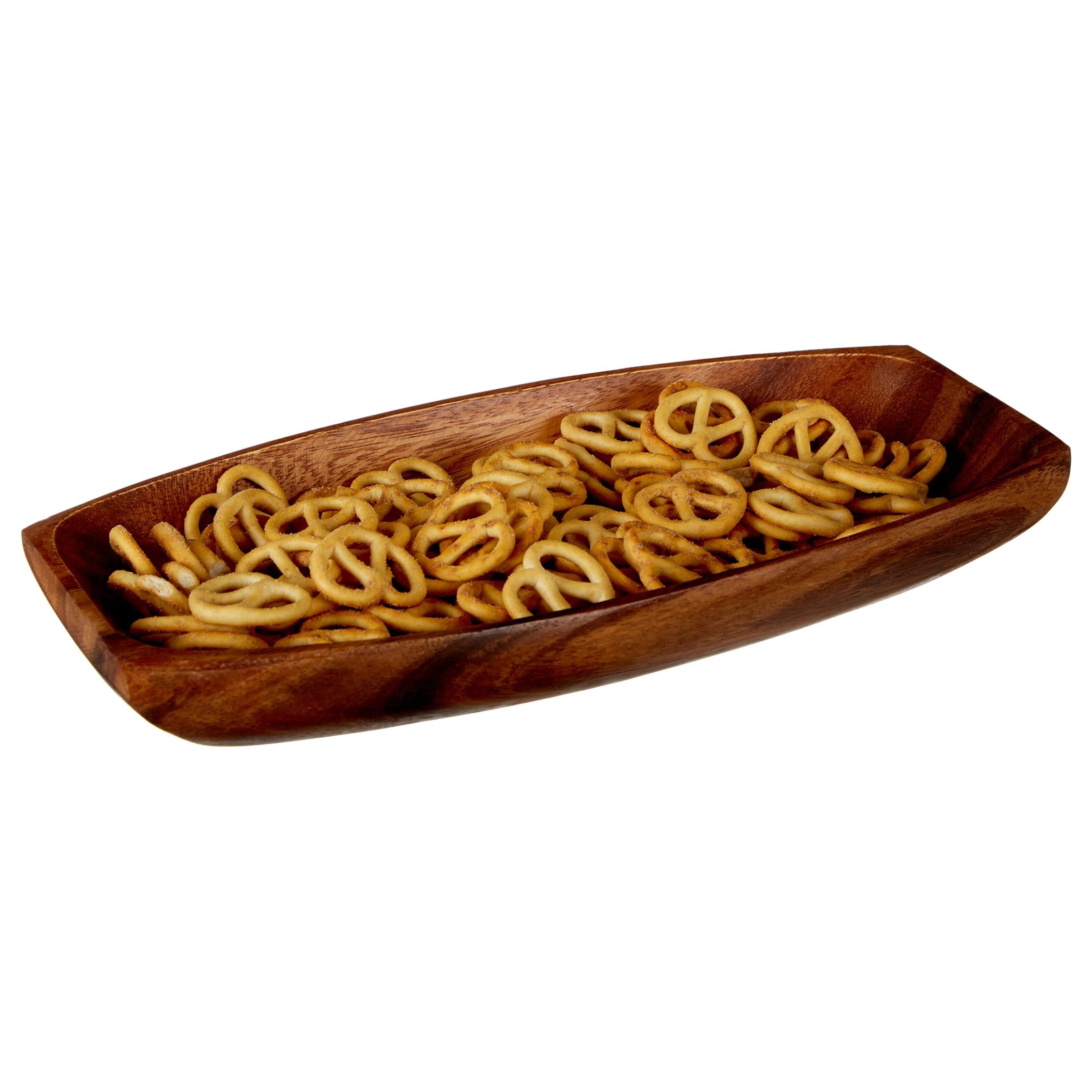 Orsina Kora Small Oblong Platter Dish in Acacia Wood - Natural