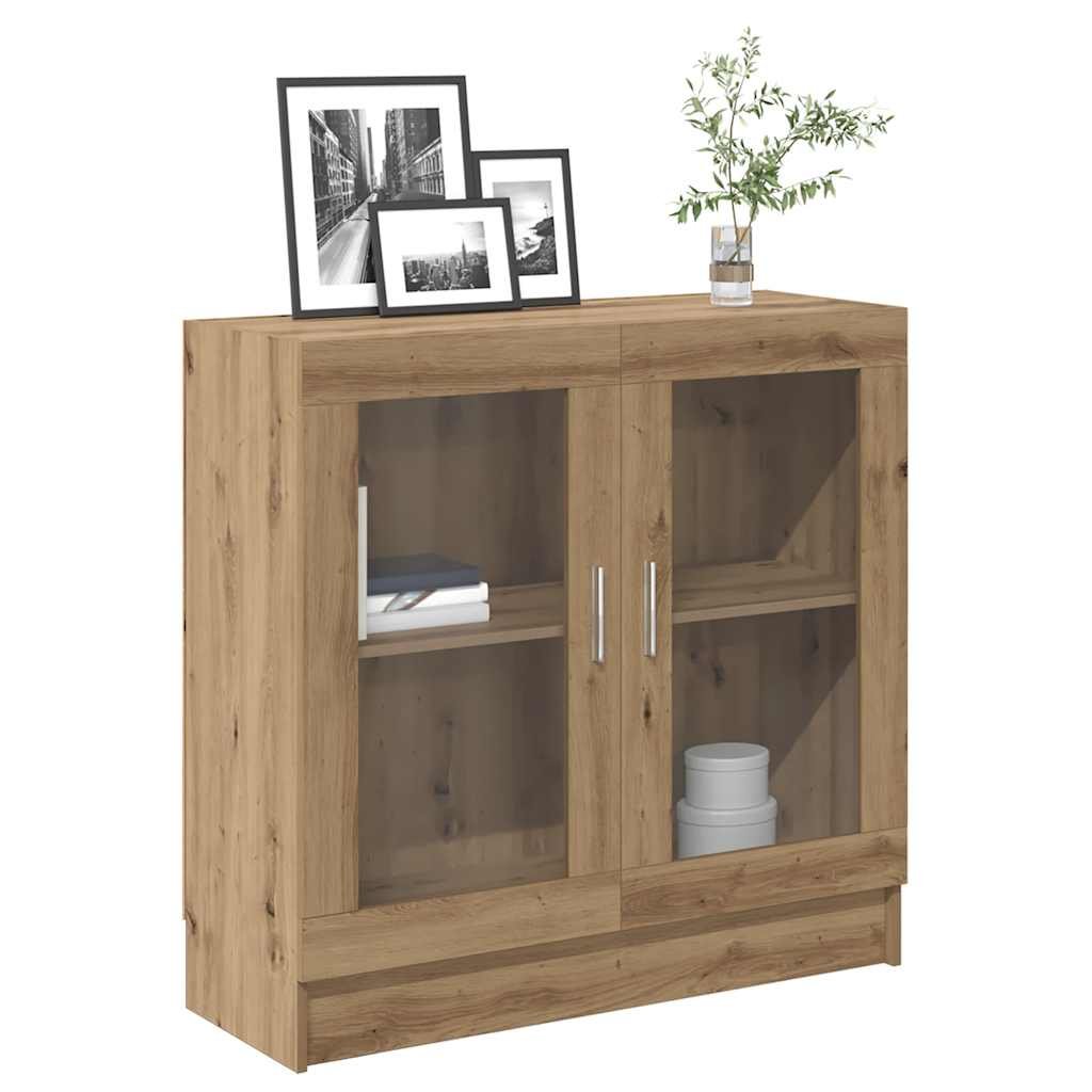 Walplus Engineered Wood Book Cabinet - Oak - 82.5 x 30.5 x 80 cm