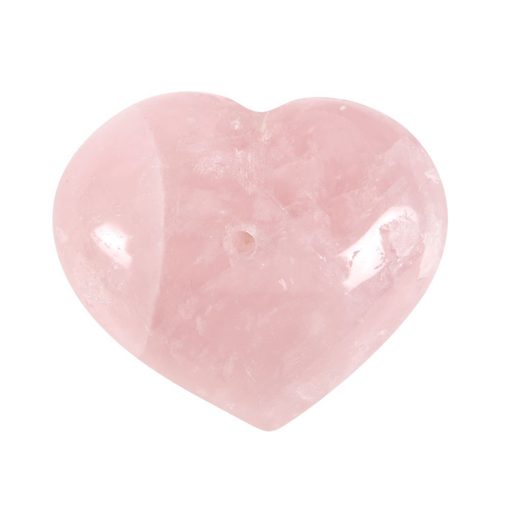 Something Different Rose Quartz Heart Incense Stick Holder - Pink