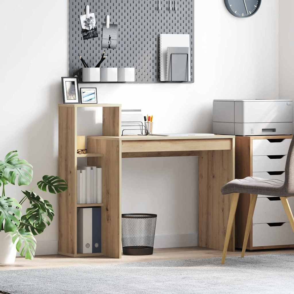 Walplus Engineered Wood Desk - Oak - 100 x 40 x 90 cm