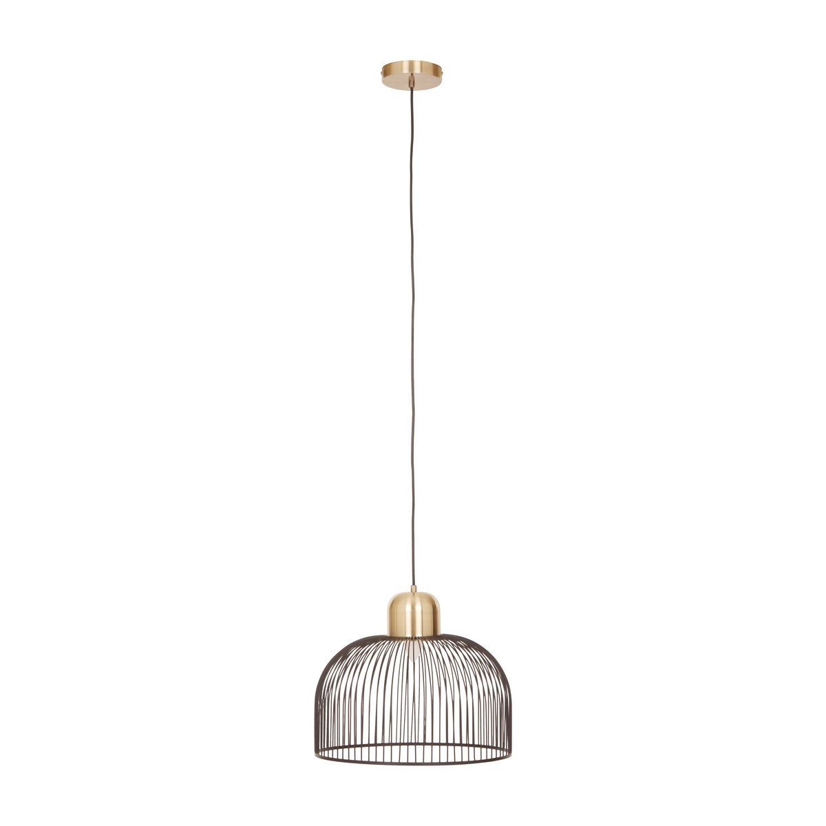 Orsina Lenno Antique Pendant Light - Black and Brass