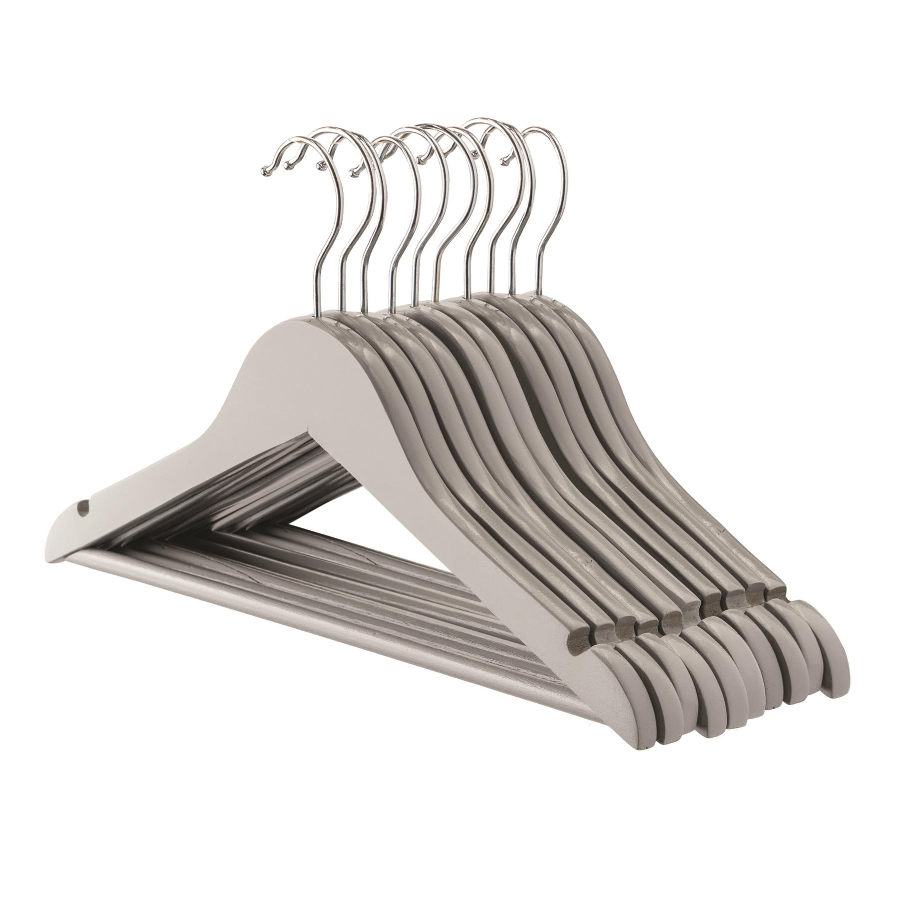 Harbour Housewares Wooden Children's Hangers - Pack of 10