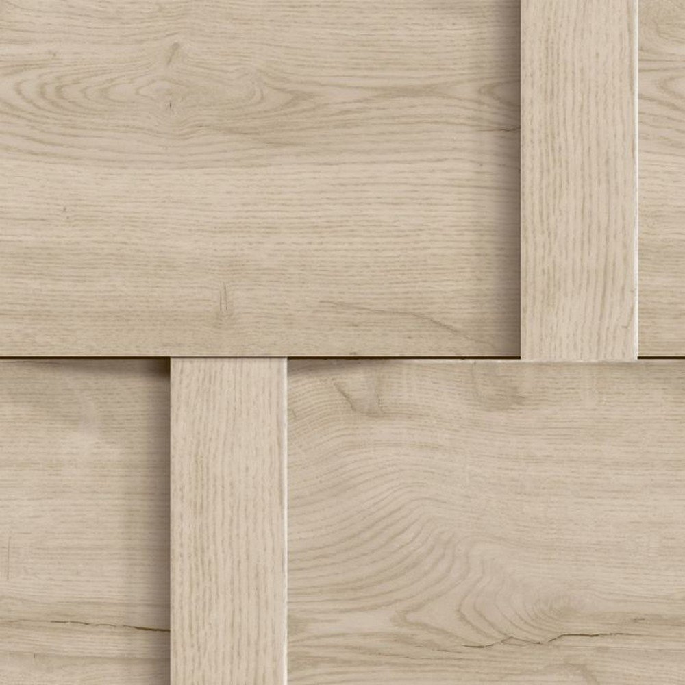 Debona Harrow Weave Wood Panel Wallpaper - Beige