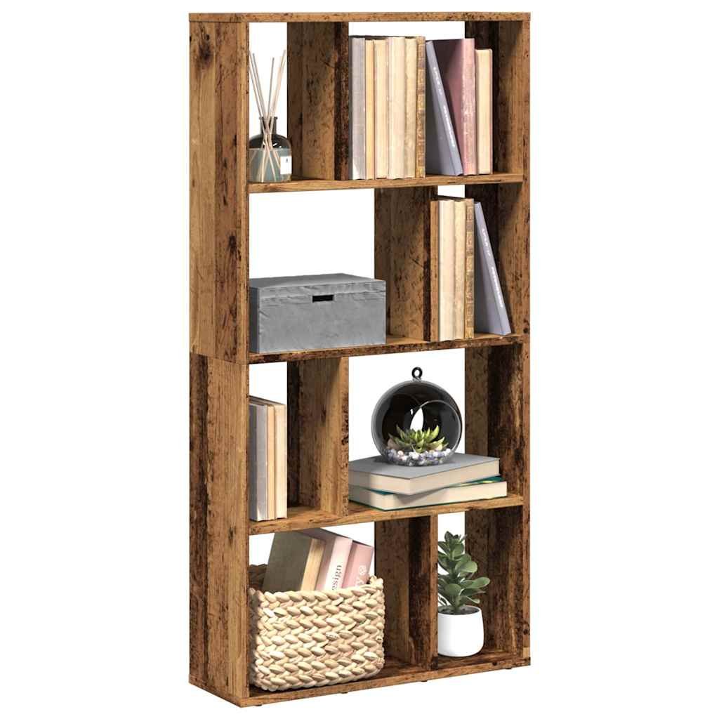 Walplus Engineered Wood Bookcase - Dark Wood - 60 x 20 x 120.5 cm