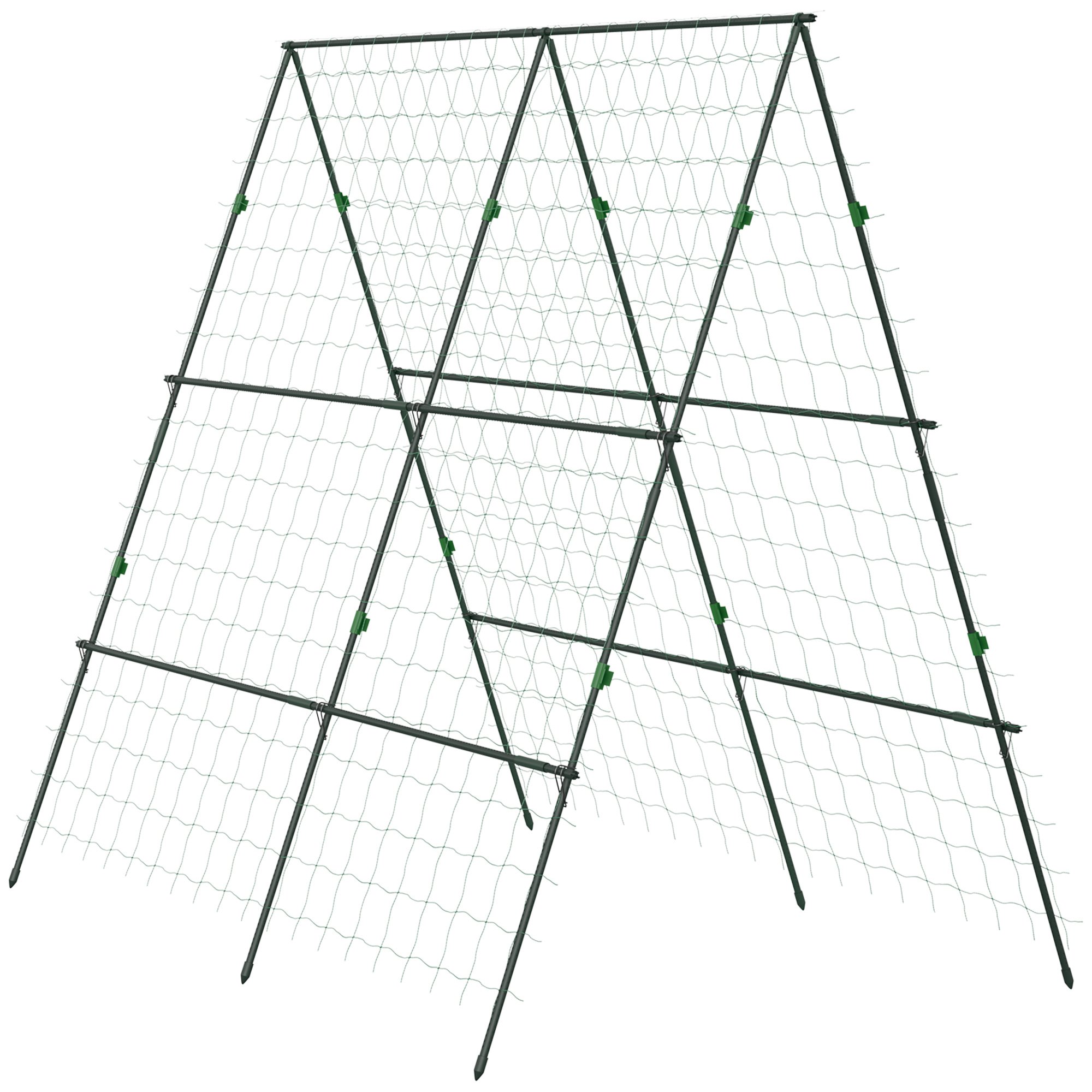 Outsunny A Frame Cucumber Trellis - Green