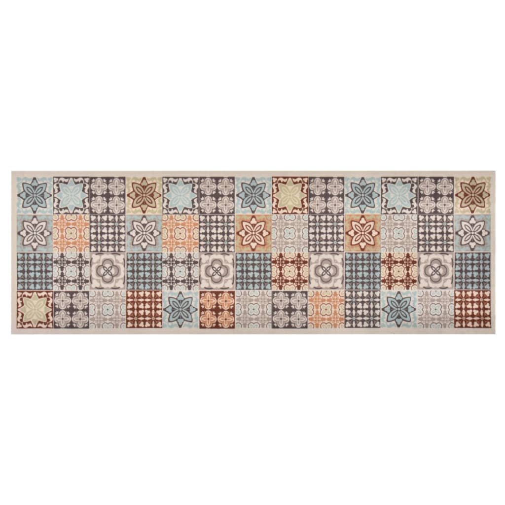 Walplus Mosaic Colour Polyamide Kitchen Carpet - 300 x 60 cm