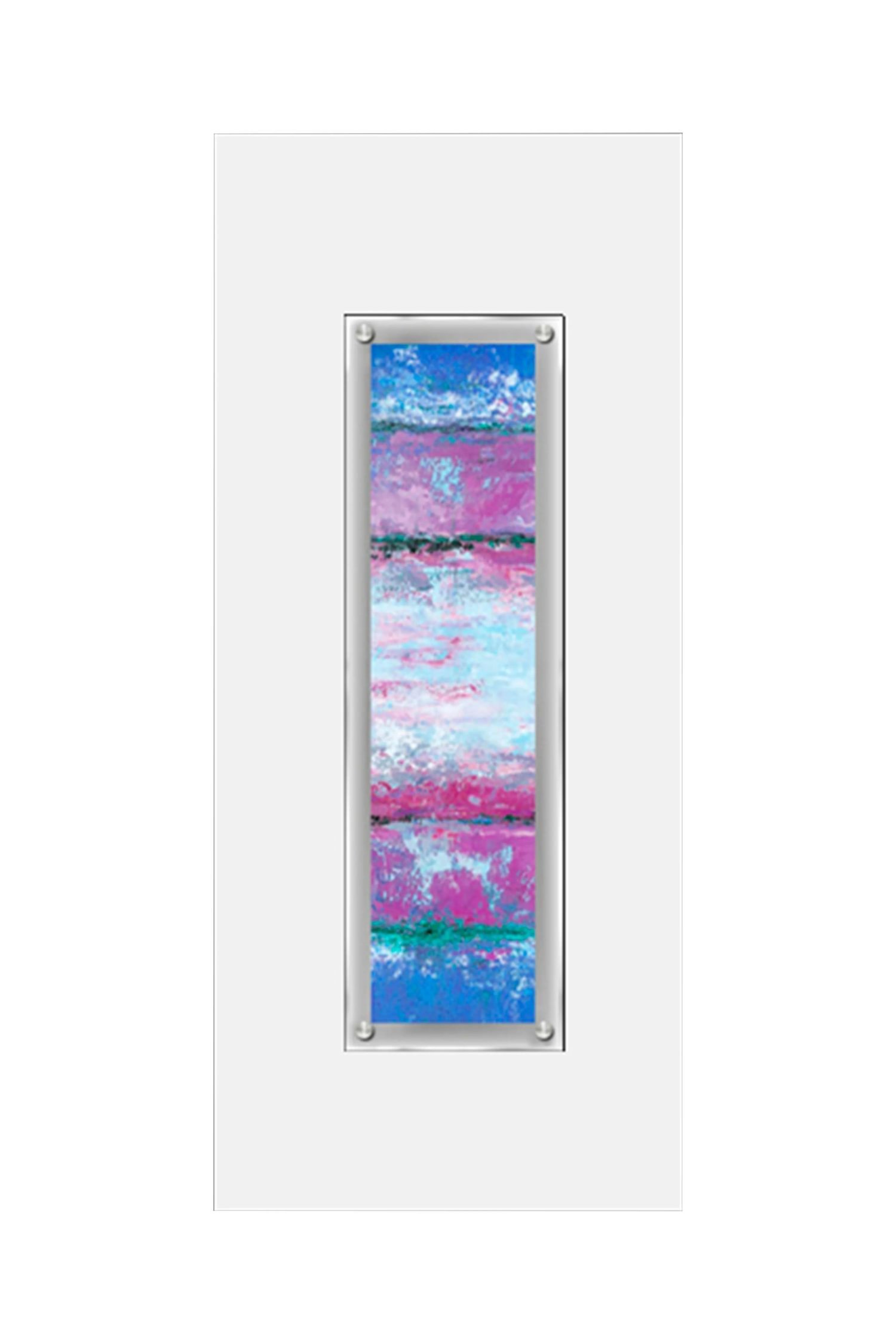 Orsina Abstract 1 Framed Wall Art - Blue
