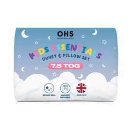 OHS Kids Essentials 7.5 Tog Duvet & Pillow - Single