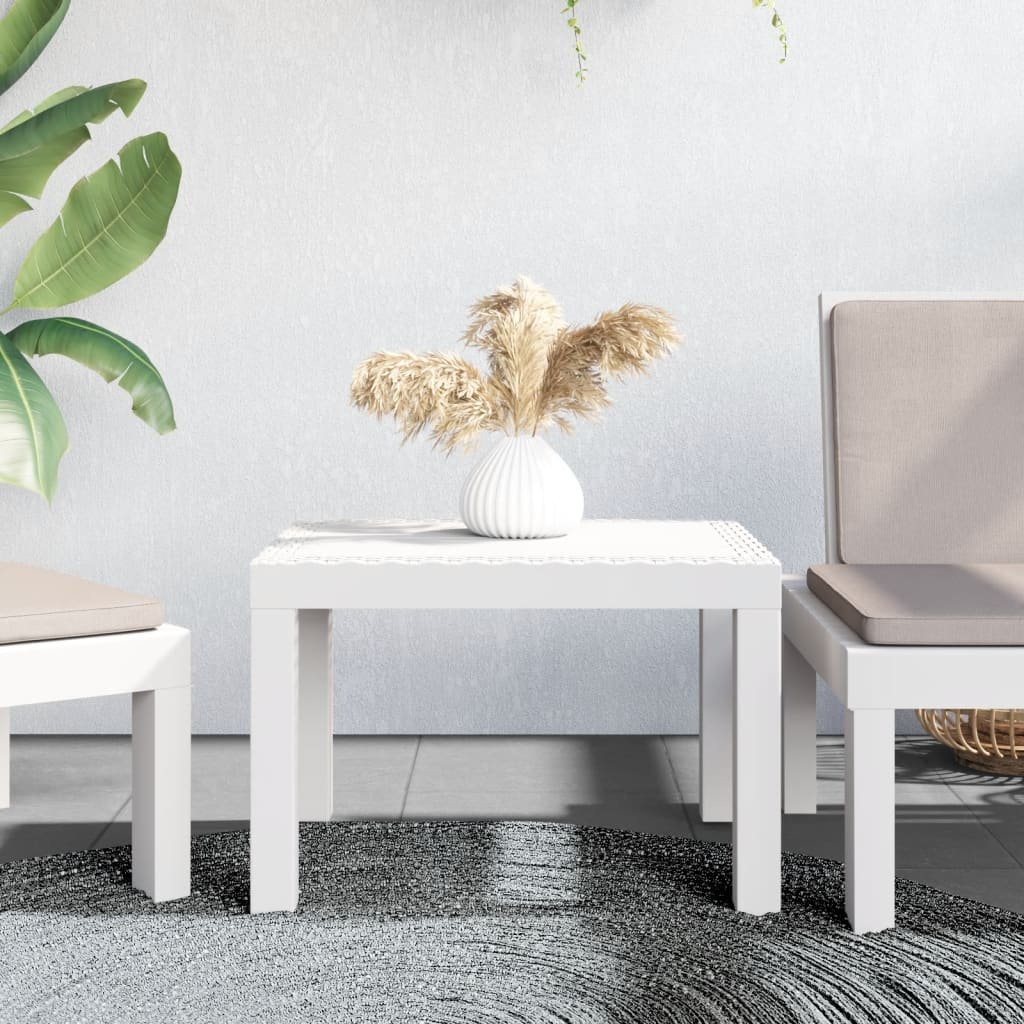 Walplus Garden Table PP - White - 59 x 47 x 40 cm