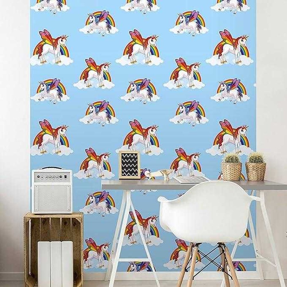 K Collection Unicorn And Rainbow Wallpaper