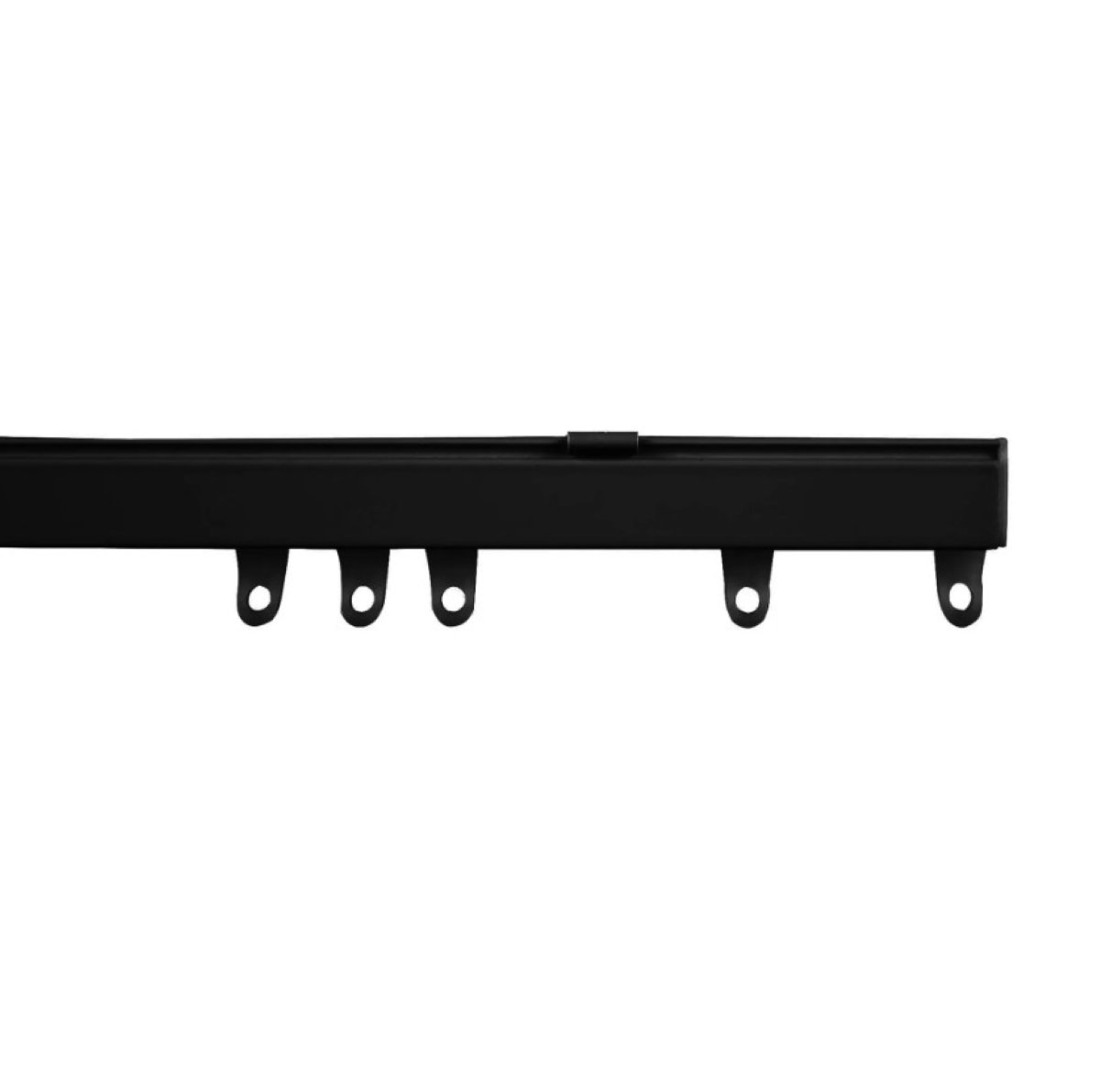 New Edge Blinds Black Fineline Aluminium Curtain Track - 350cm