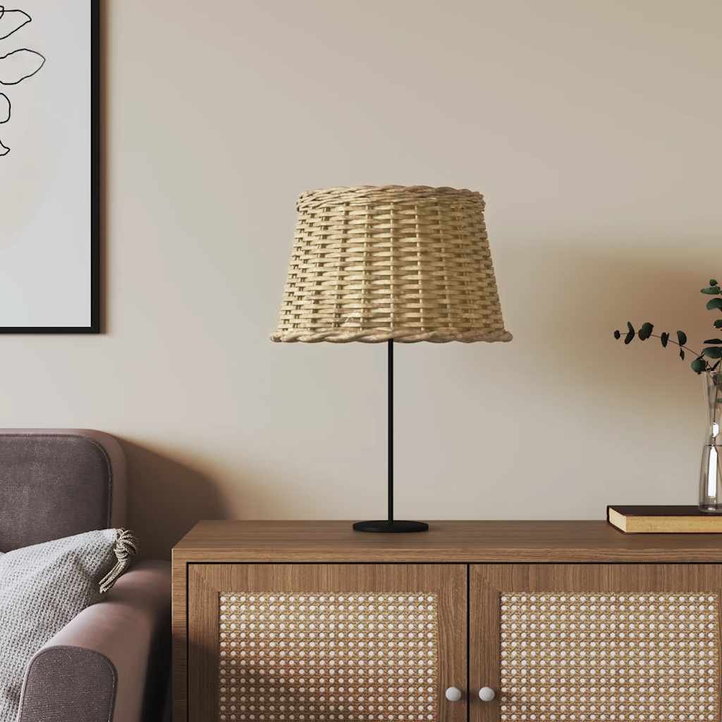 Walplus Brown Iron Wicker Lampshade - 45 x 28cm