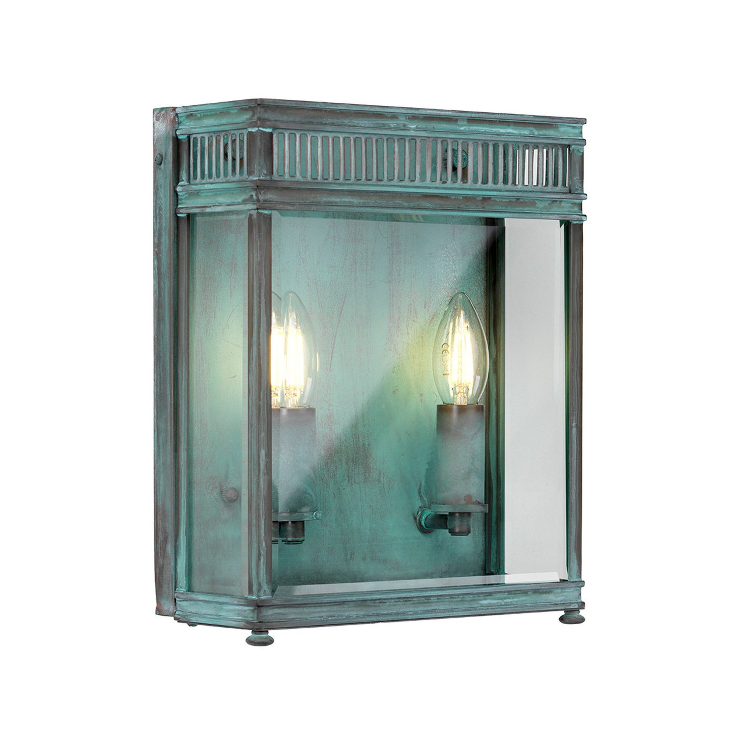 Elstead Holborn 2 Arm Wall Light - Verdigris