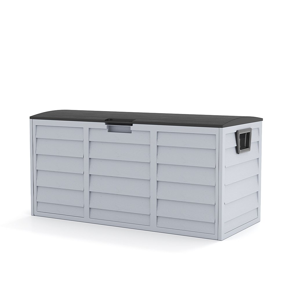 Living and Home 290L Garden Storage Box - Grey/Black