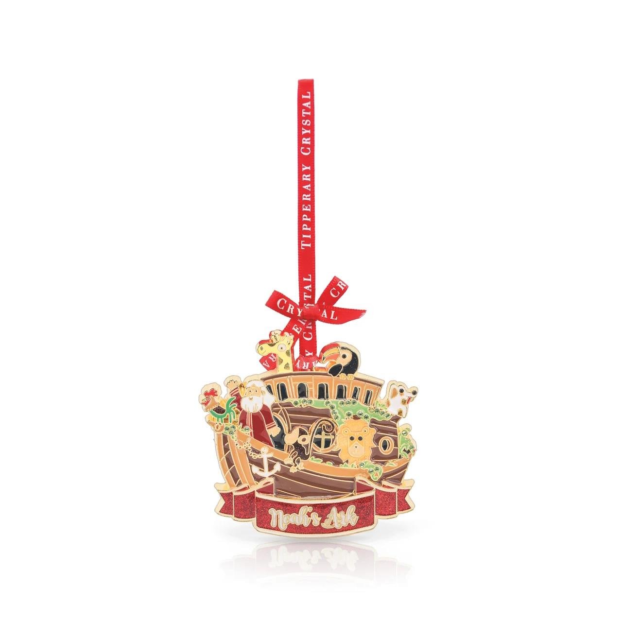 Tipperary Metal Sparkle Noahs Ark Hanging Decoration