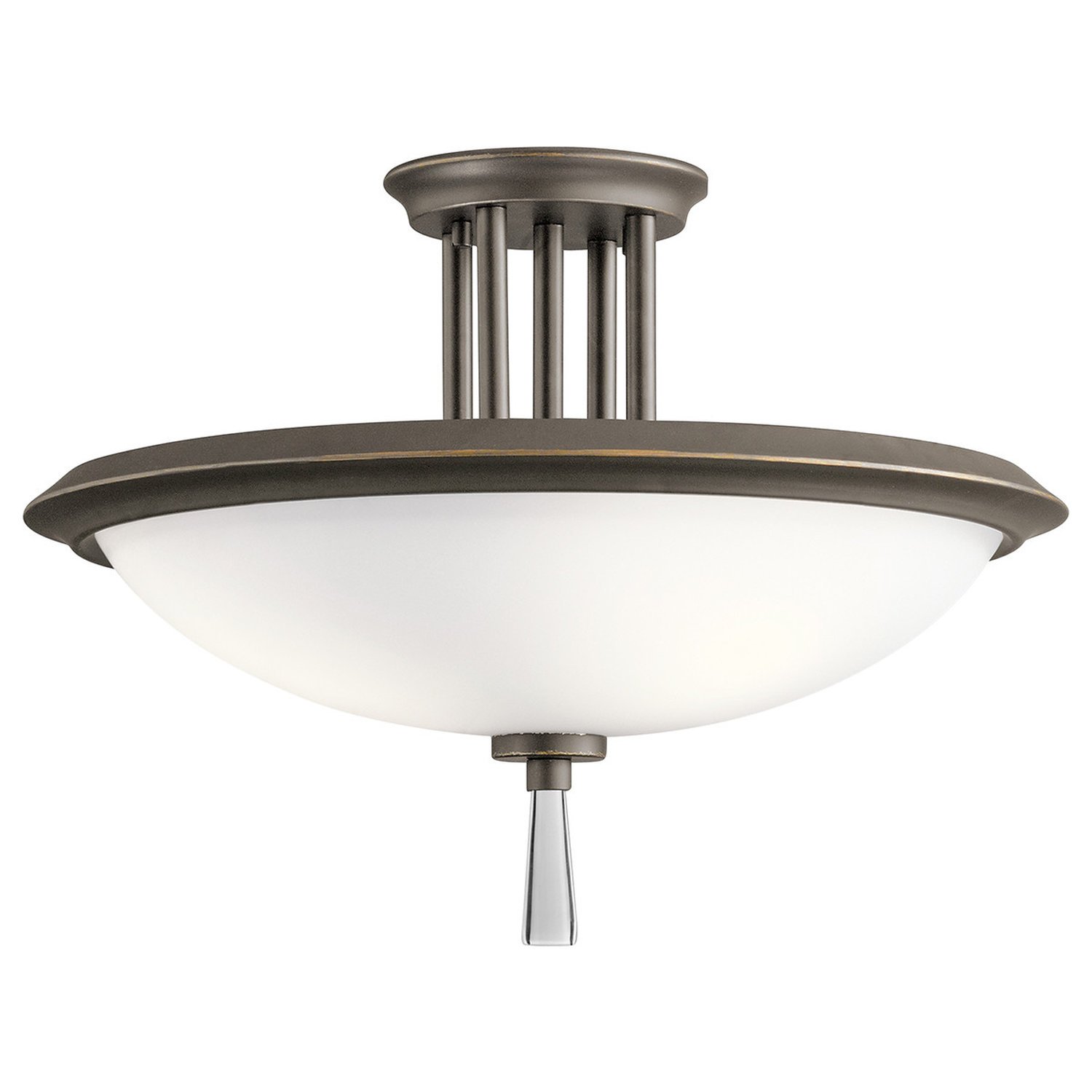 Elstead Dreyfus Flush Ceiling Light - Olde Bronze
