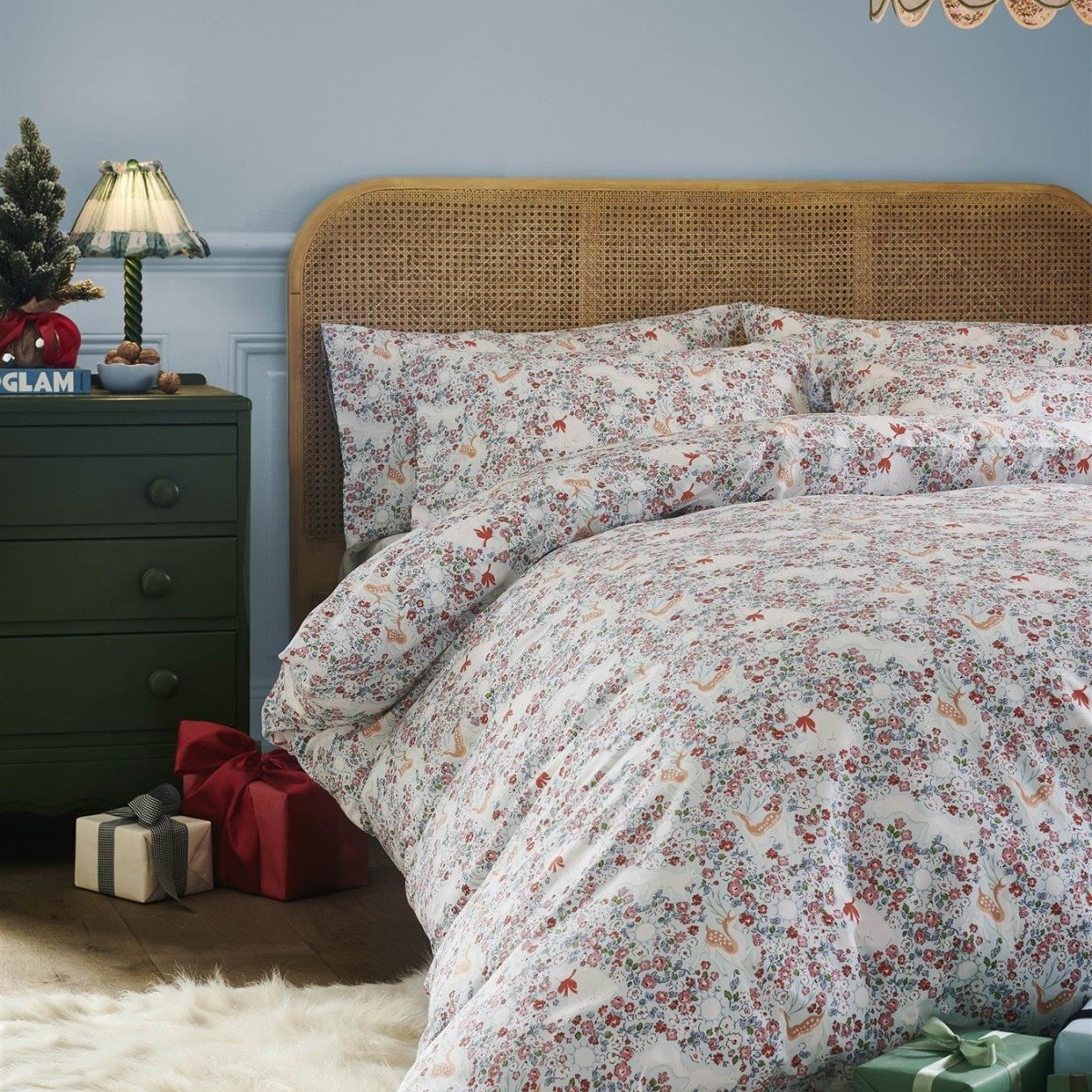 Cath Kidston Polar Ditsy Blue Duvet Cover Set - Double