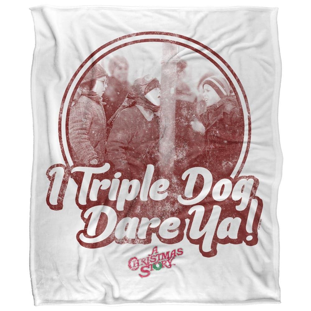 A Christmas Story I Triple Dog Dare Ya Blanket - 152cm x 127cm