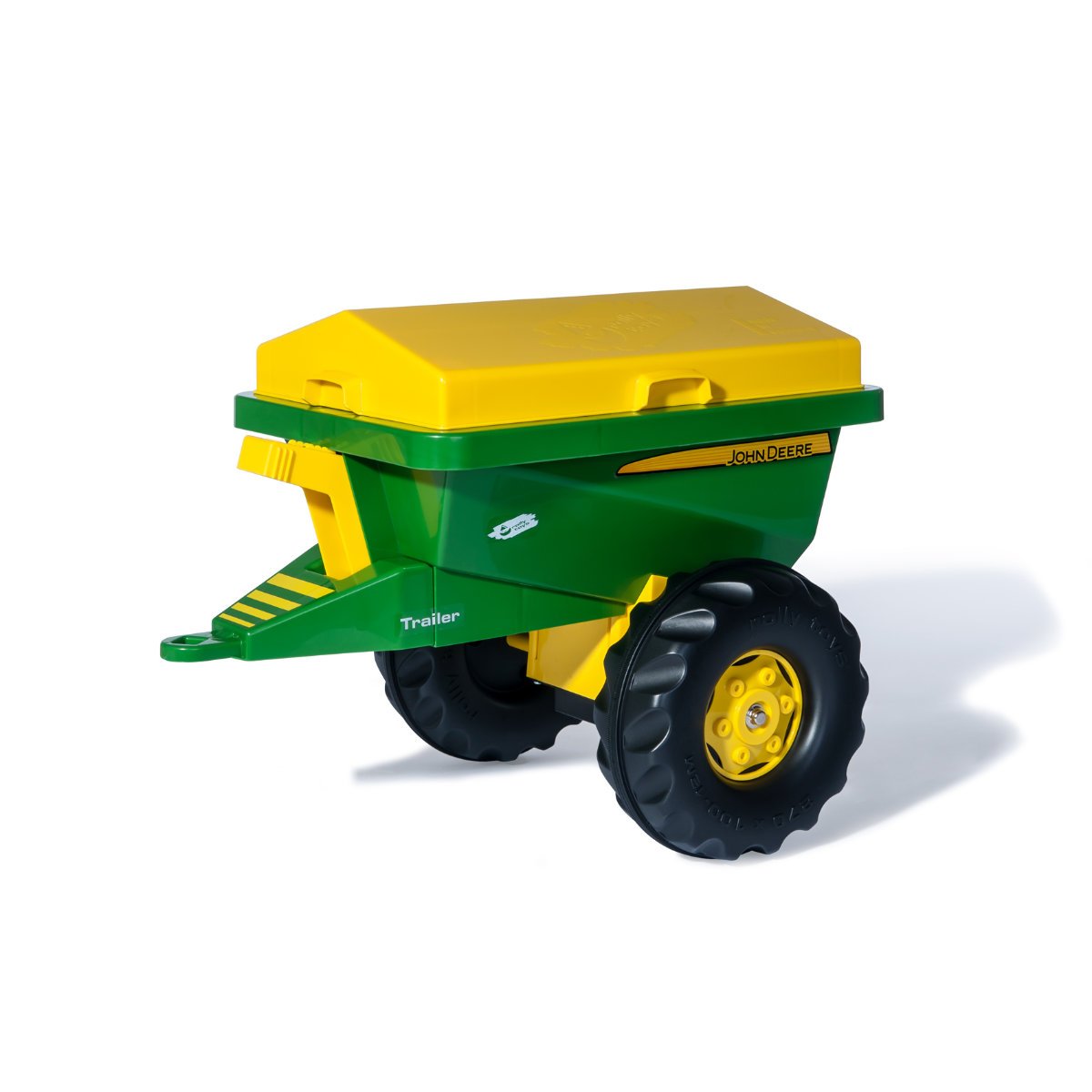 Rolly Toys John Deere Spreader Trailer with Removable Lid - Green