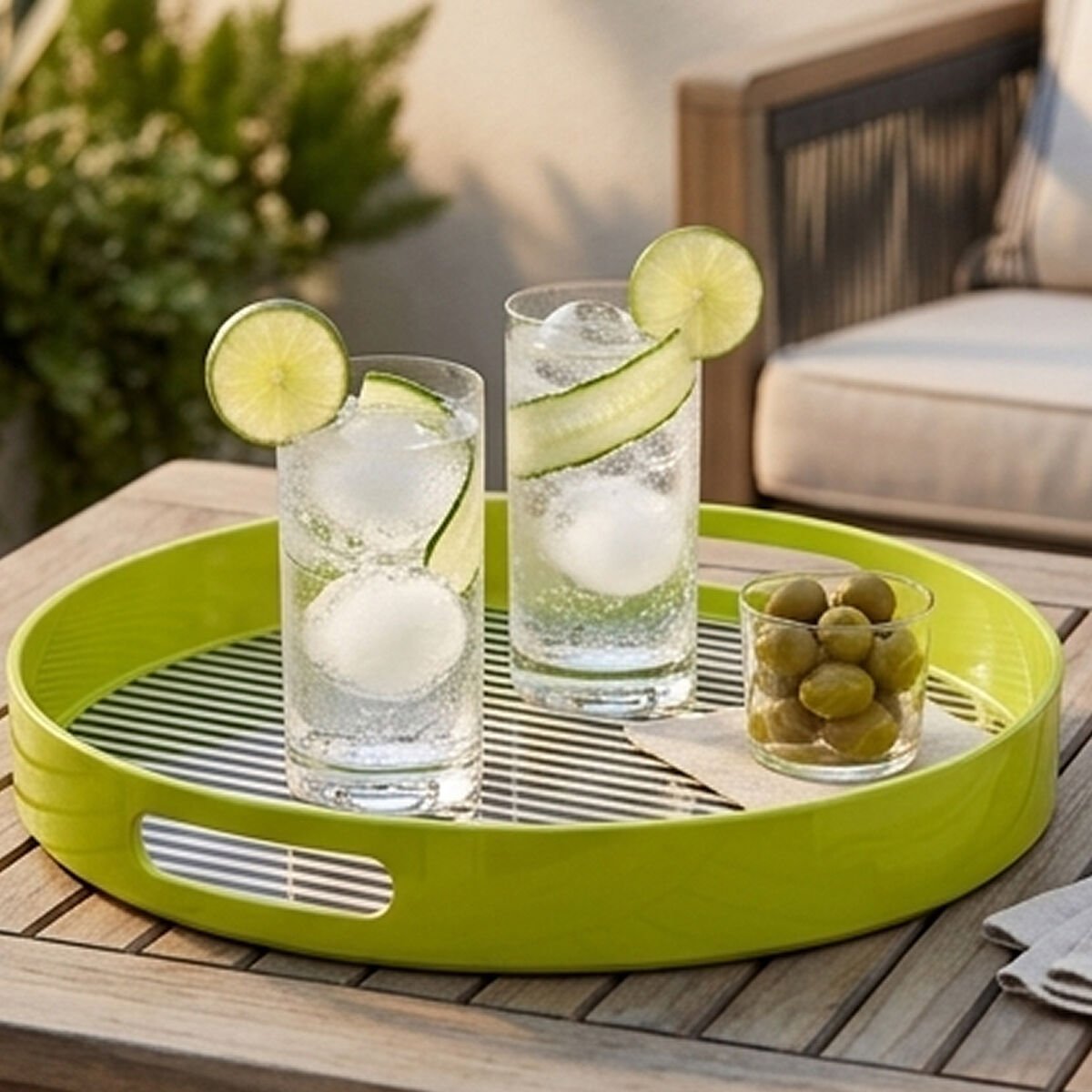 Orsina Mimo Stripe Tray With Handles