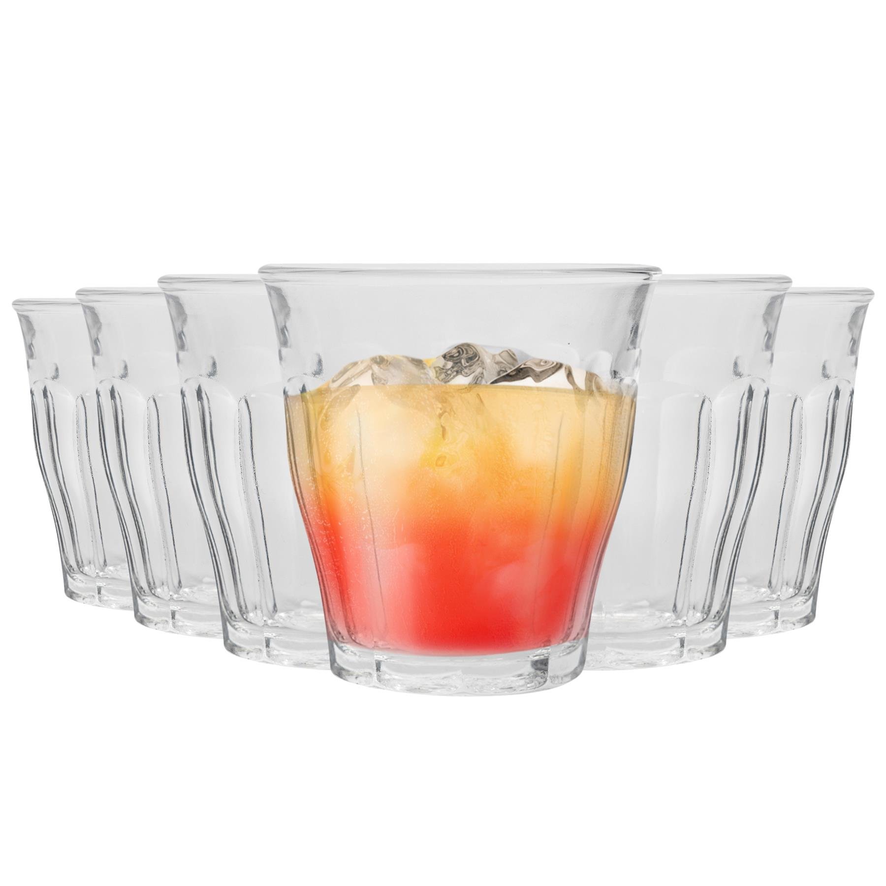 Duralex Picardie 250ml Drinking Glass Tumblers Pack of 12 - Clear