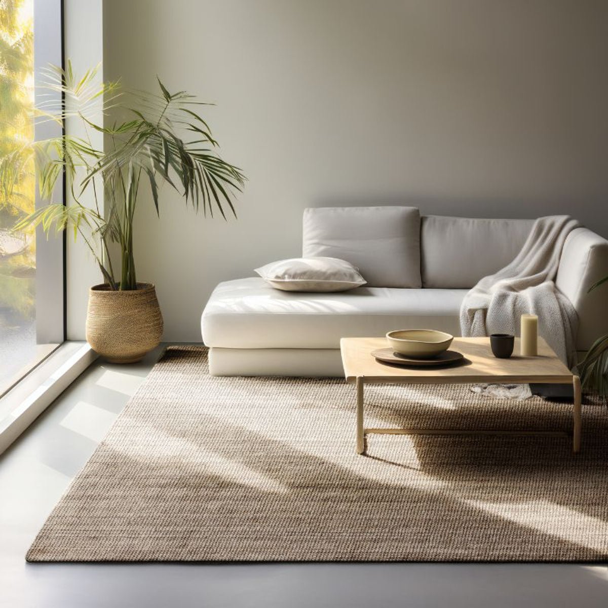 Hanse Home Brown Jaipur Natural Fibre Flatweave Rug - 60 x 90cm