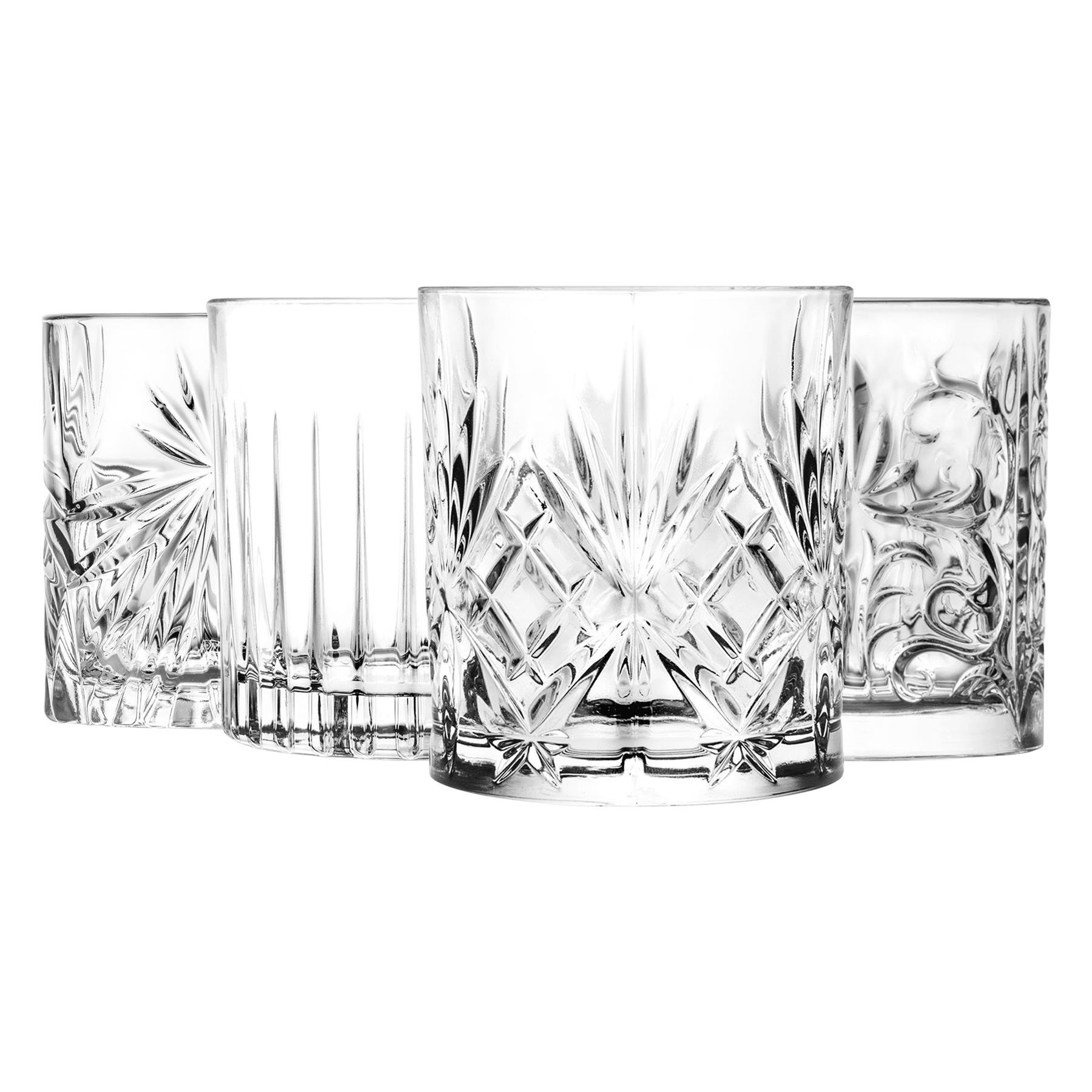 RCR Crystal 4 Piece Mixology Whisky Glasses Set - 340ml